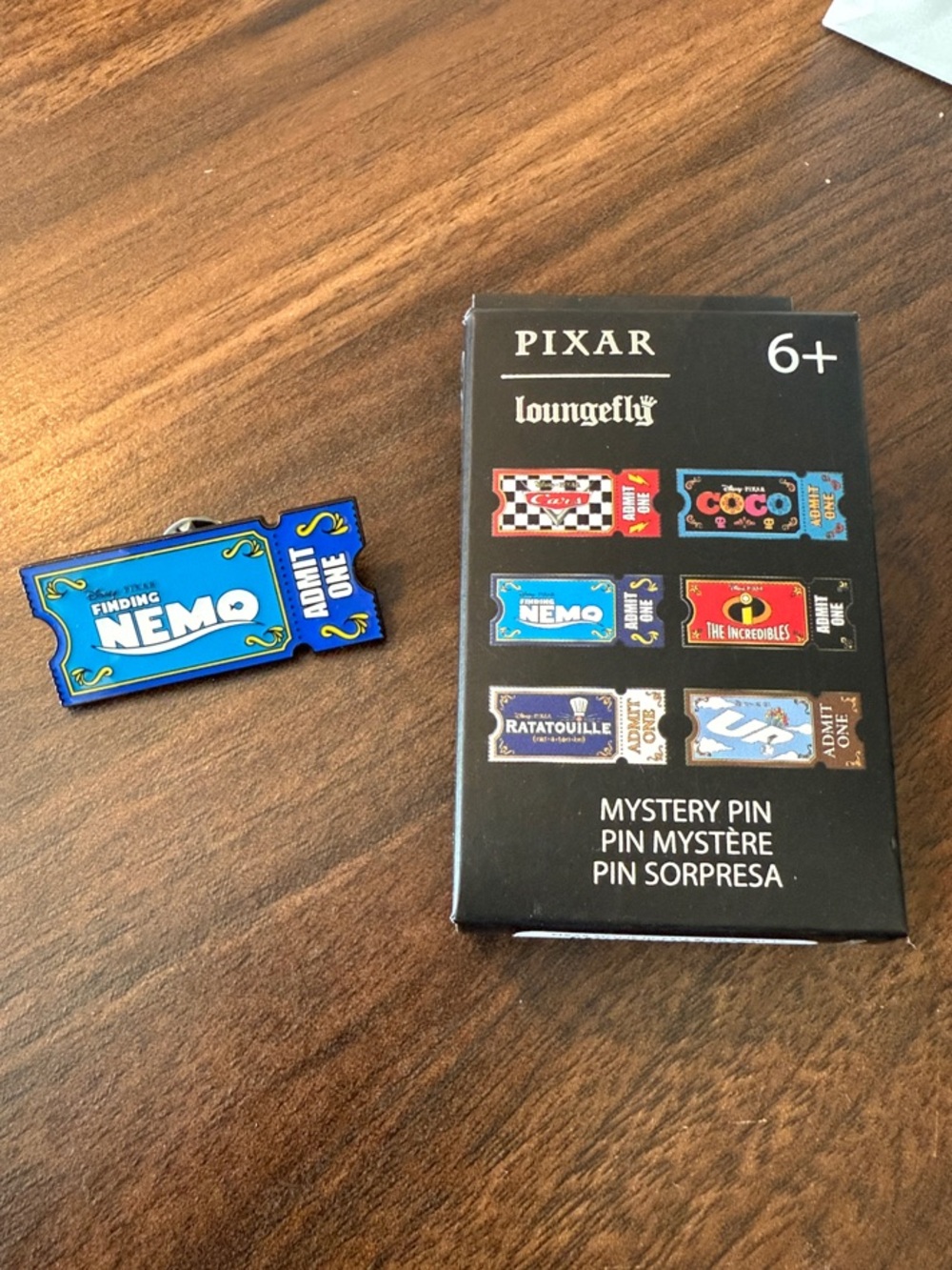 Loungefly Finding Nemo Ticket Enamel Pin